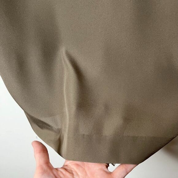 Banana Republic Women's Sheath Dress 6 Teak Brown Sleeveless Caged Knee Length - Picture 4 of 10